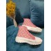 Louis Vuitton LV Squad Sneaker Boots In Pink Monogram Denim