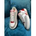 Louis Vuitton Charlie Sneakers In White Leather With Red Detail