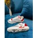 Louis Vuitton Charlie Sneakers In White Leather With Red Detail