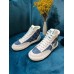 Louis Vuitton Charlie Sneaker Boots In Blue Monogram Denim