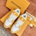 Louis Vuitton Men's LV Trainer Sneakers In Yellow Denim with Leather