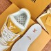 Louis Vuitton Men's LV Trainer Sneakers In Yellow Denim with Leather