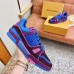 Louis Vuitton Men's LV Trainer Sneakers In Purple Crystals