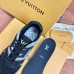 Louis Vuitton Men's LV Trainer Sneakers In Black Crystals