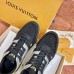 Louis Vuitton Men's LV Trainer Sneakers In Black Crystals
