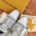 Louis Vuitton Men's LV Trainer Sneakers In White/Grey Leather