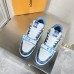 Louis Vuitton Men's LV Trainer Sneakers In Blue Denim with Mesh