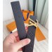 Louis Vuitton LV Iconic 30mm Reversible Belt In Monogram Empreinte Leather M0328V