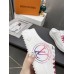Louis Vuitton Time Out Open Back Sneakers with Fuchsia Printed