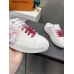 Louis Vuitton Time Out Open Back Sneakers with Fuchsia Printed