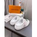 Louis Vuitton Time Out Open Back Sneakers with Green Printed