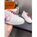 Louis Vuitton Time Out Sneakers with Fuchsia Printed