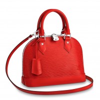 Louis Vuitton Alma BB Bag In Red Epi Leather M41160