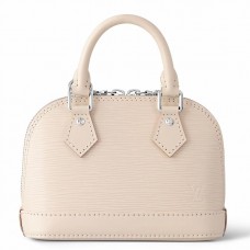 Louis Vuitton Alma Nano Bag In Cream Epi Leather M82411