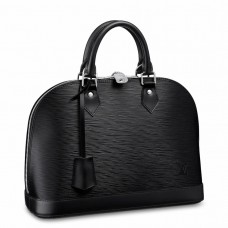 Louis Vuitton Alma PM Bag In Black Epi Leather M40302