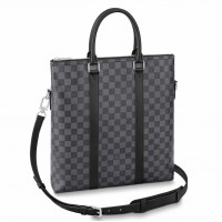 Louis Vuitton Anton Tote Bag In Damier Graphite Canvas N40000
