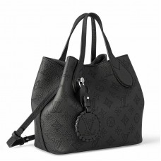 Louis Vuitton Blossom PM Bag In Black Mahina Leather M21848