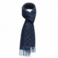 Louis Vuitton Blue Monogram Gradient Scarf M70257