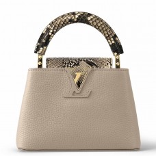 Louis Vuitton Capucines Mini Bag with Python Leather N81258