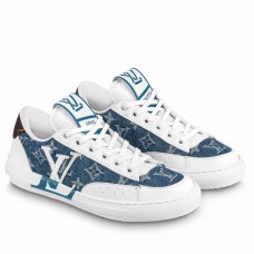 Louis Vuitton Charlie Sneakers In Blue Monogram Denim