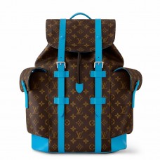 Louis Vuitton Christopher MM Backpack in Monogram Macassar Canvas M12729