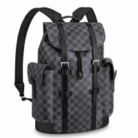 Louis Vuitton Christopher PM Backpack In Damier Graphite Canvas N41379