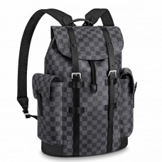 Louis Vuitton Christopher PM Backpack In Damier Graphite Canvas N41379
