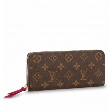 Louis Vuitton Clemence Wallet In Monogram Canvas M60742