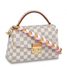 Louis Vuitton Damier Azur Croisette Bag With Braided Strap N50053