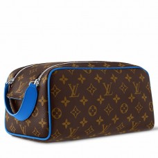 Louis Vuitton Dopp Kit Toilet Pouch in Monogram Macassar Canvas M46763