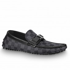 Louis Vuitton Hockenheim Moccasin In Damier Graphite Canvas