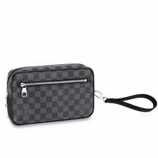 Louis Vuitton Kasai Clutch In Damier Graphite Canvas N41664