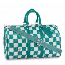 Louis Vuitton Keepall Bandouliere 45 Bag In Damier Leather N80404