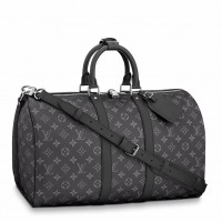 Louis Vuitton Keepall Bandouliere 45 Bag In Monogram Eclipse Canvas M40569