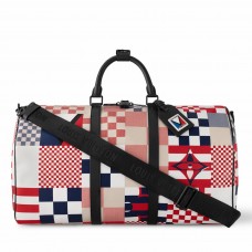 Louis Vuitton Keepall Bandouliere 50 Bag in Damier Flags Canvas M11674