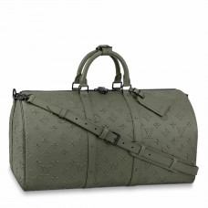 Louis Vuitton Keepall Bandouliere 50 Bag In Monogram Seal Leather M57963