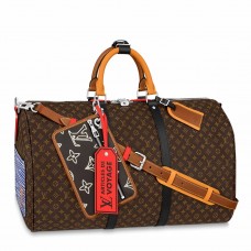 Louis Vuitton Keepall Bandouliere 50 Patchwork Bag M56855