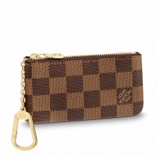 Louis Vuitton Key Pouch In Damier Ebene Canvas N62658