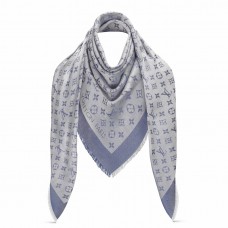 Louis Vuitton Light Blue Monogram Denim Shawl M71382