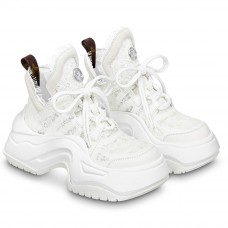 Louis Vuitton LV Archlight 2.0 Platform Sneakers In White Lace