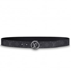 Louis Vuitton LV Crcle 35mm Belt In Monogram Eclipse Canvas M9931Q