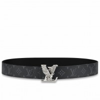 Louis Vuitton LV Dove 40MM Reversible Belt In Monogram Eclipse Canvas M0576V