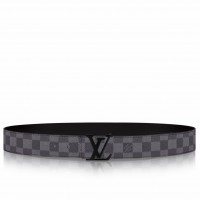 Louis Vuitton LV Initiales 40MM Belt In Damier Graphite Canvas M9808S