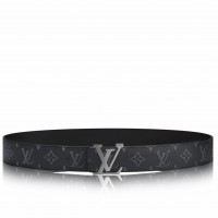 Louis Vuitton LV Initiales 40MM Reversible Belt In Monogram Eclipse Canvas M9043S