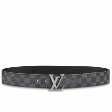 Louis Vuitton LV Initiales Reversible 40MM Belt In Damier Graphite Canvas M0213Q