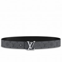 Louis Vuitton LV Initiales Reversible 40MM Belt In Monogram Eclipse Canvas M0285V