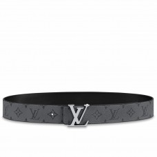 Louis Vuitton LV Initiales Reversible 40MM Belt In Monogram Eclipse Canvas M0285V