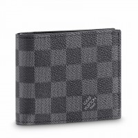 Louis Vuitton Marco Wallet In Damier Graphite Canvas N63336