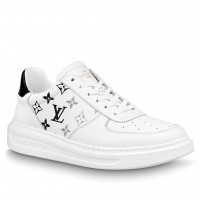 Louis Vuitton Men's Beverly Hills Sneakers In White Leather