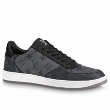 Louis Vuitton Men's Rivoli Sneakers In Monogram Reverse Canvas